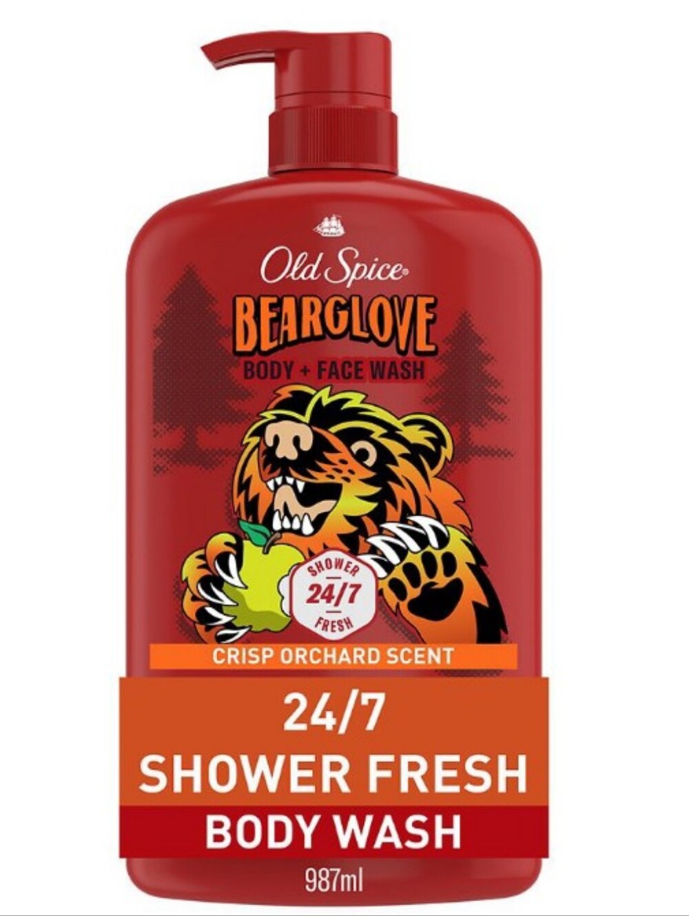 Old Spice Bearglove Body + Face Wash - With Two 3.0 Oz Deodorant LTD Edition